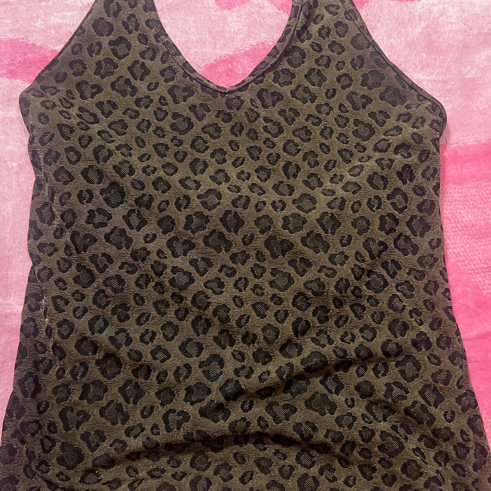 Leopard Print Sleeveless Top